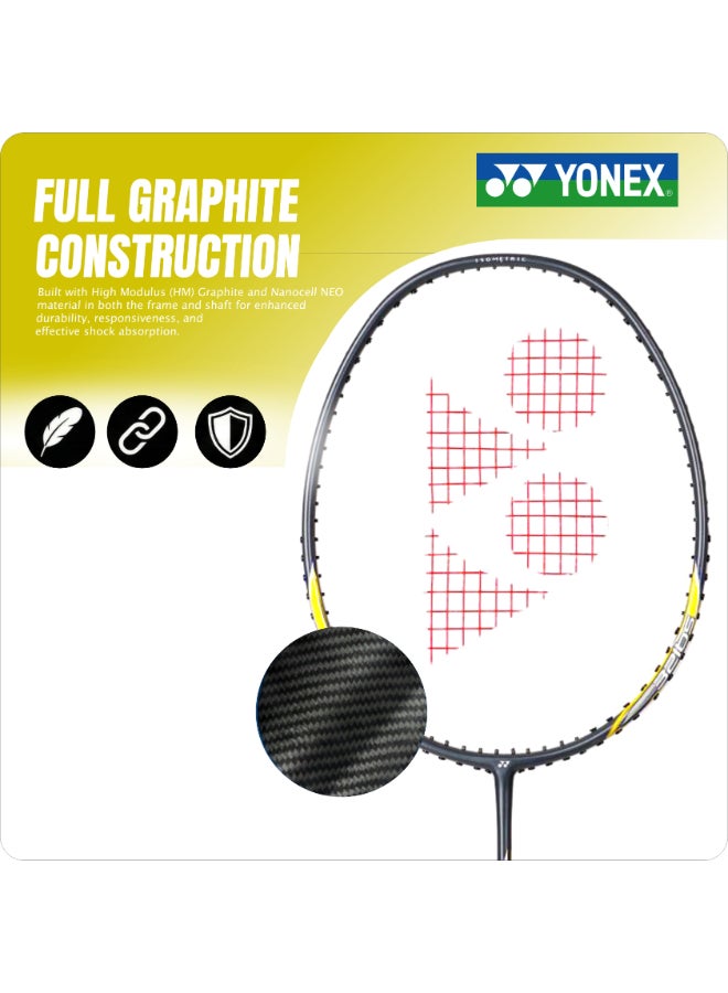 يونيكس مضرب تنس الريشة يونيكس نانوفلير سبيد 7 بغطاء كامل - إطار خفيف الوزن وعالي السرعة لتأرجح سريع وتحكم دقيق وأداء شامل - Image 3